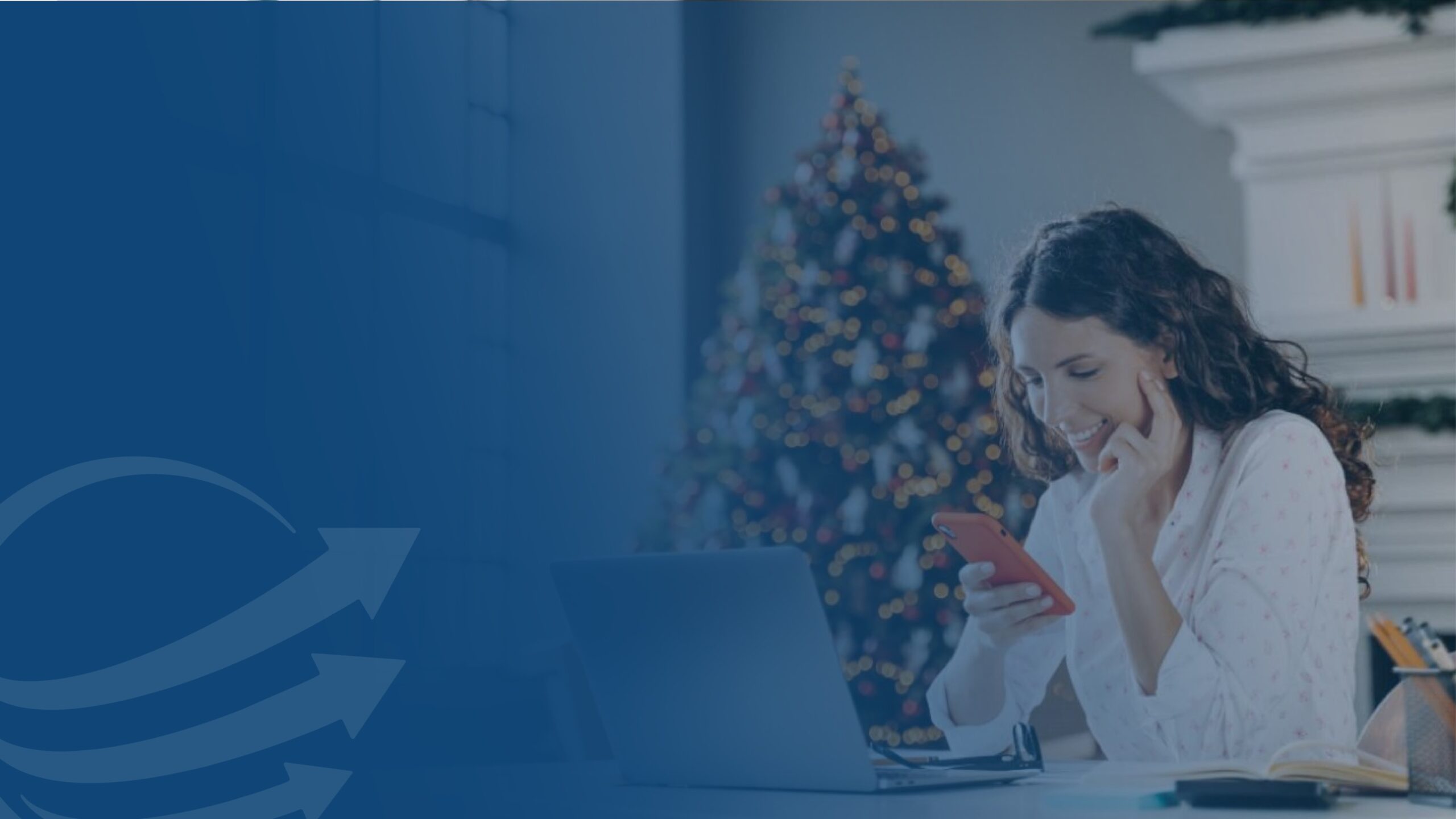 A person using the communication features on their VoIP provider's app to keep customer satisfaction high via text messaging.