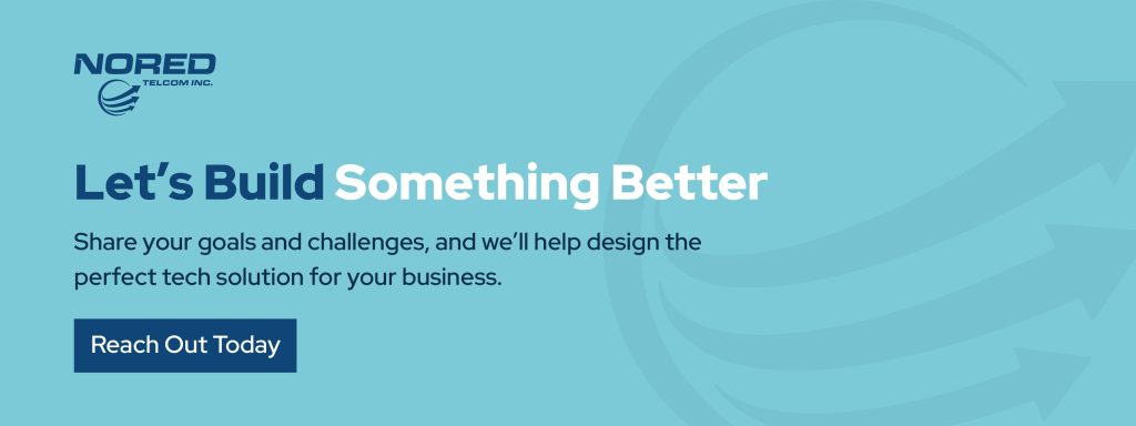 Promotional banner reading “Let’s Build Something Better” with call-to-action button, highlighting the Benefits of business phone systems for improving business communication.